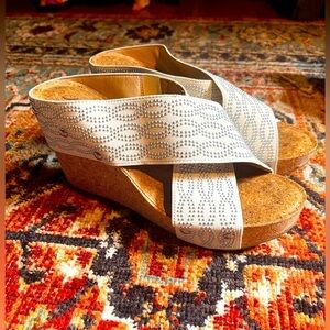 Lucky brand Miller2 cork wedge sandal